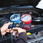 Car,Air,Conditioner,Check,Service,,Leak,Detection,,Fill,Refrigerant.